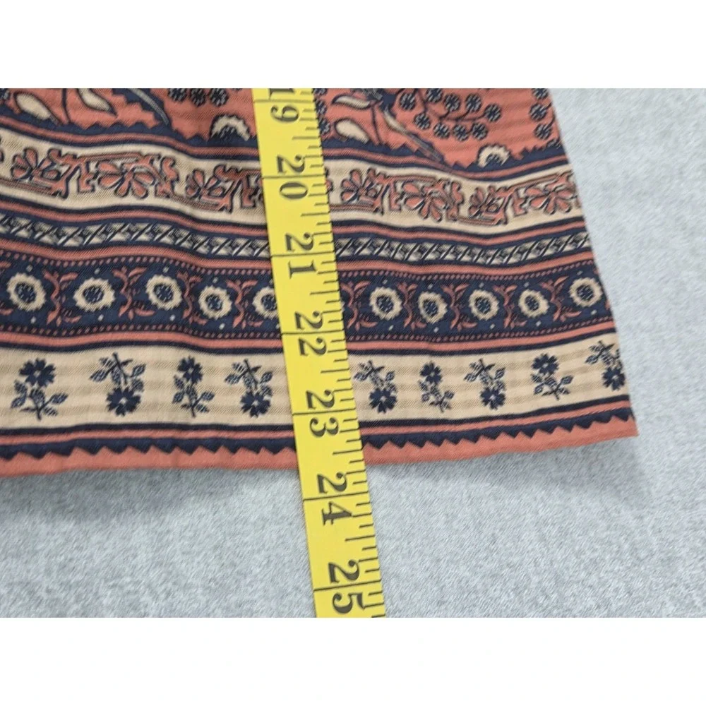 Madewell Puff Sleeve Peplum Top Cavoli Floral XS Boho Festival Earth Tones Retro